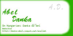 abel danka business card